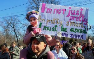 Women's March in the center of Kyiv