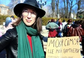 Women's March in the center of Kyiv