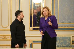 Volodymyr Zelenskyy and Julia Klöckner