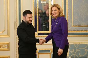 Volodymyr Zelenskyy and Julia Klöckner