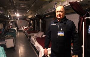 Проводник вагона-реанимации для 5 тяжелораненых Сергей Воскобойник