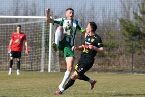 Ігровий момент контрольного матчу