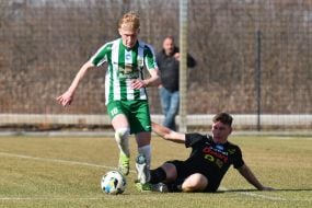 Игровой момент контрольного матча