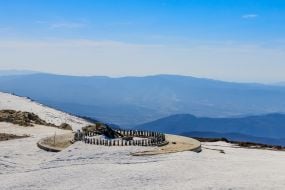 Фундаментная плита под ветряной электрогенератор на Полонине Руна