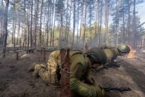 Проходження новобранцями Харківського прикордонного загону психологічної смуги перешкод