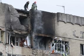 Consequences of the drone attack in Lviv