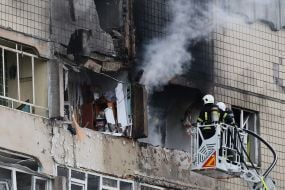 Consequences of the drone attack in Lviv
