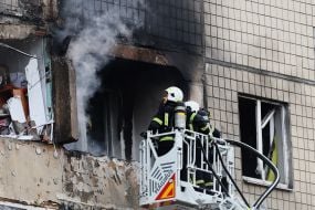 Consequences of the drone attack in Lviv