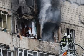 Consequences of the drone attack in Lviv