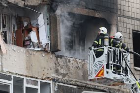 Consequences of the drone attack in Lviv