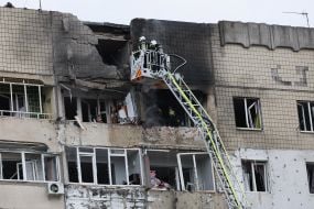 Consequences of the drone attack in Lviv