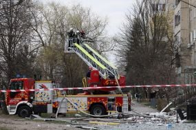 Consequences of the drone attack in Lviv