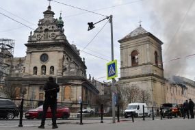 Consequences of the drone attack in Lviv