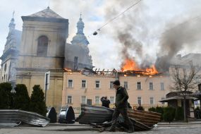 Consequences of the drone attack in Lviv