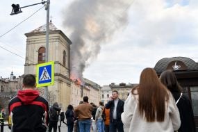 Consequences of the drone attack in Lviv