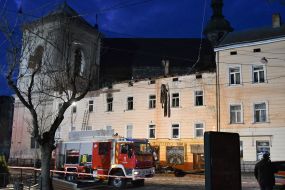 Eliminating the consequences of the Russian drone attack in Lviv