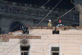 Eliminating the consequences of the Russian drone attack in Lviv