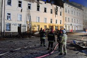 Eliminating the consequences of the Russian drone attack in Lviv