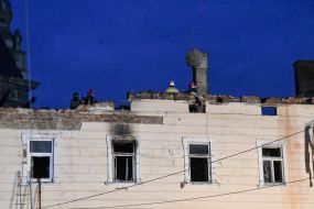 Eliminating the consequences of the Russian drone attack in Lviv