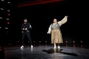 Singer Alyona Alyona and Stepan Giga (junior)