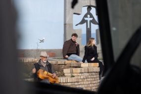 A memorial to the victims of the Holodomor