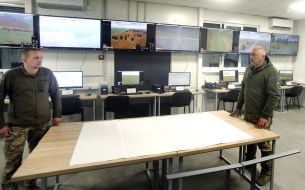 Военная подготовка военнослужащих на одном из полигонов учебного центра ВСУ