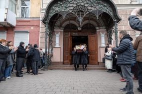Farewell to actor Vladimir Komarov in Odessa