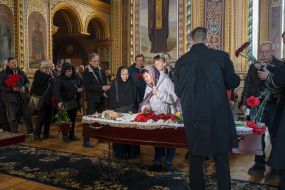 Farewell to actor Vladimir Komarov in Odessa