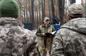 A chaplain blessed Easter cakes at the 48th Separate Motorized Rifle Brigade in Kharkiv Oblast.