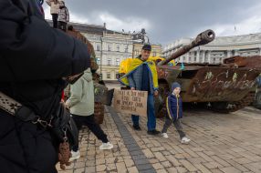 Participants of the weekly peaceful action "Don't be silent! The prisoner kills!" in Kyiv