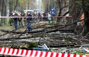 Последствия российской ракетной атаки на Киев