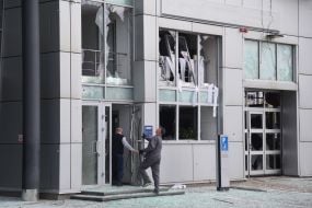 Последствия ракетной атаки на Киев