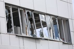 Последствия ракетной атаки на Киев