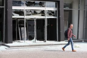 Последствия ракетной атаки на Киев