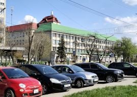 Уличный пейзаж города Калуша