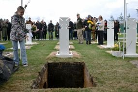 Funeral service of military man, famous comedian and screenwriter Artur Petrov