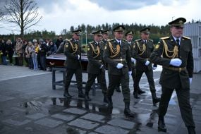 Funeral service of military man, famous comedian and screenwriter Artur Petrov
