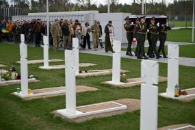 Funeral service of military man, famous comedian and screenwriter Artur Petrov