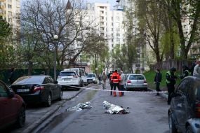 The body of a person killed by a terrorist