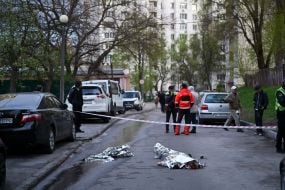 The body of a person killed by a terrorist