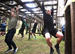 Participants of the Wild Race military-sports event