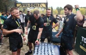 Participants of the Wild Race military-sports event