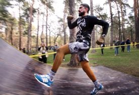 Participant of the Wild Race military-sports event