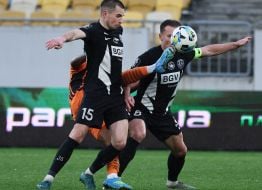 Игровой момент матча