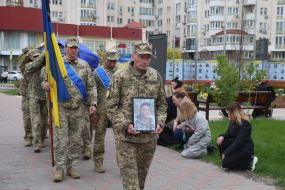 Церемонія прощання з кінорежисером, військовослужбовцем Ігорем Малаховим в Києві