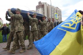 Церемонія прощання з кінорежисером, військовослужбовцем Ігорем Малаховим в Києві