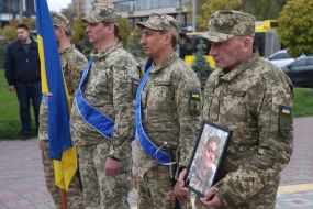 Церемонія прощання з кінорежисером, військовослужбовцем Ігорем Малаховим в Києві