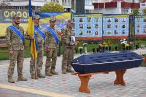 Церемонія прощання з кінорежисером, військовослужбовцем Ігорем Малаховим в Києві