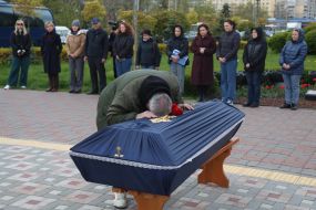 Церемонія прощання з кінорежисером, військовослужбовцем Ігорем Малаховим в Києві