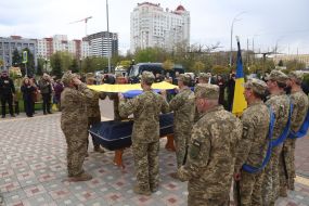 Церемонія прощання з кінорежисером, військовослужбовцем Ігорем Малаховим в Києві